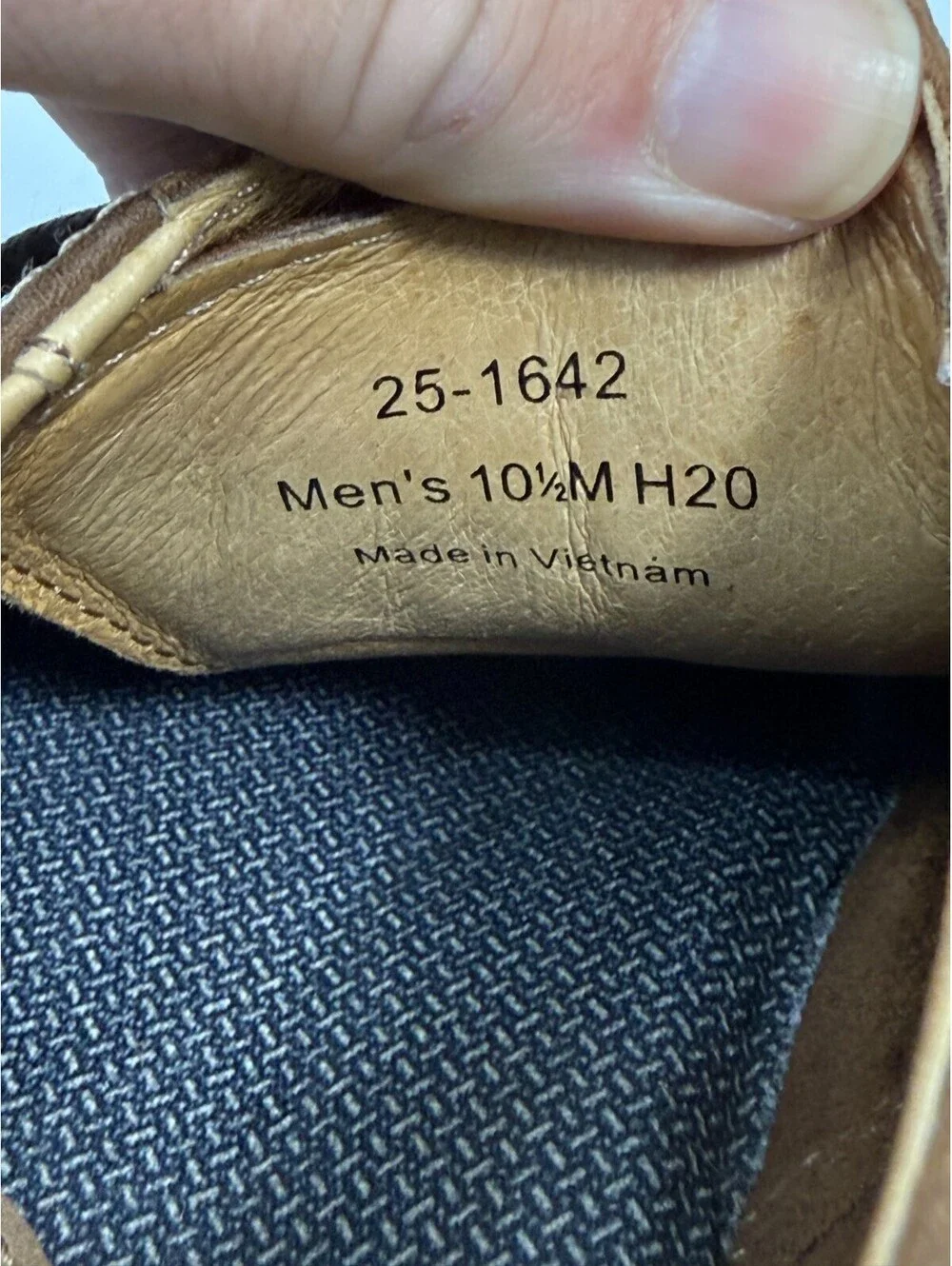 Johnston & Murphy J&M Mens 10.5M Brown Leather Sheepskin Shoes 25-1642 Sneaker